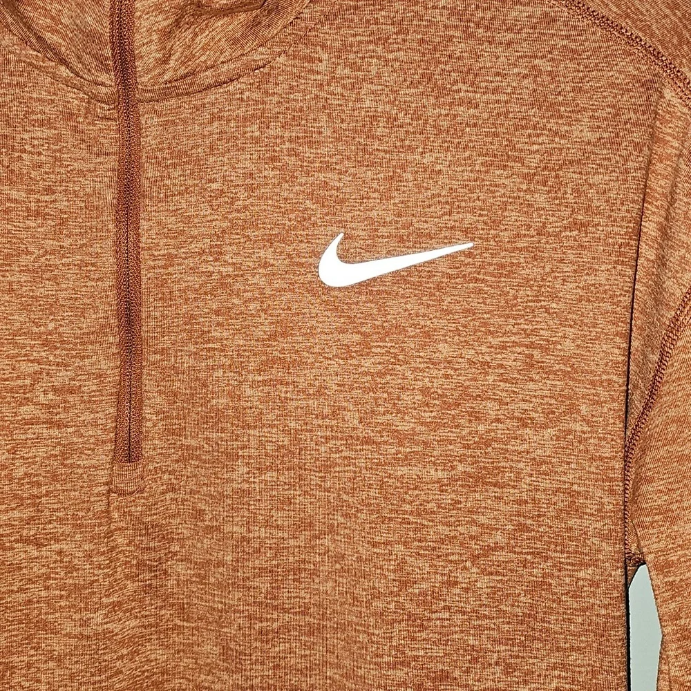 NIKE Running Long Sleeve Half Zip!! Dri Fit Sz XS. Rusty Orange!!